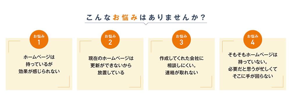 医療ホームページについてこんなお悩みはありませんか？